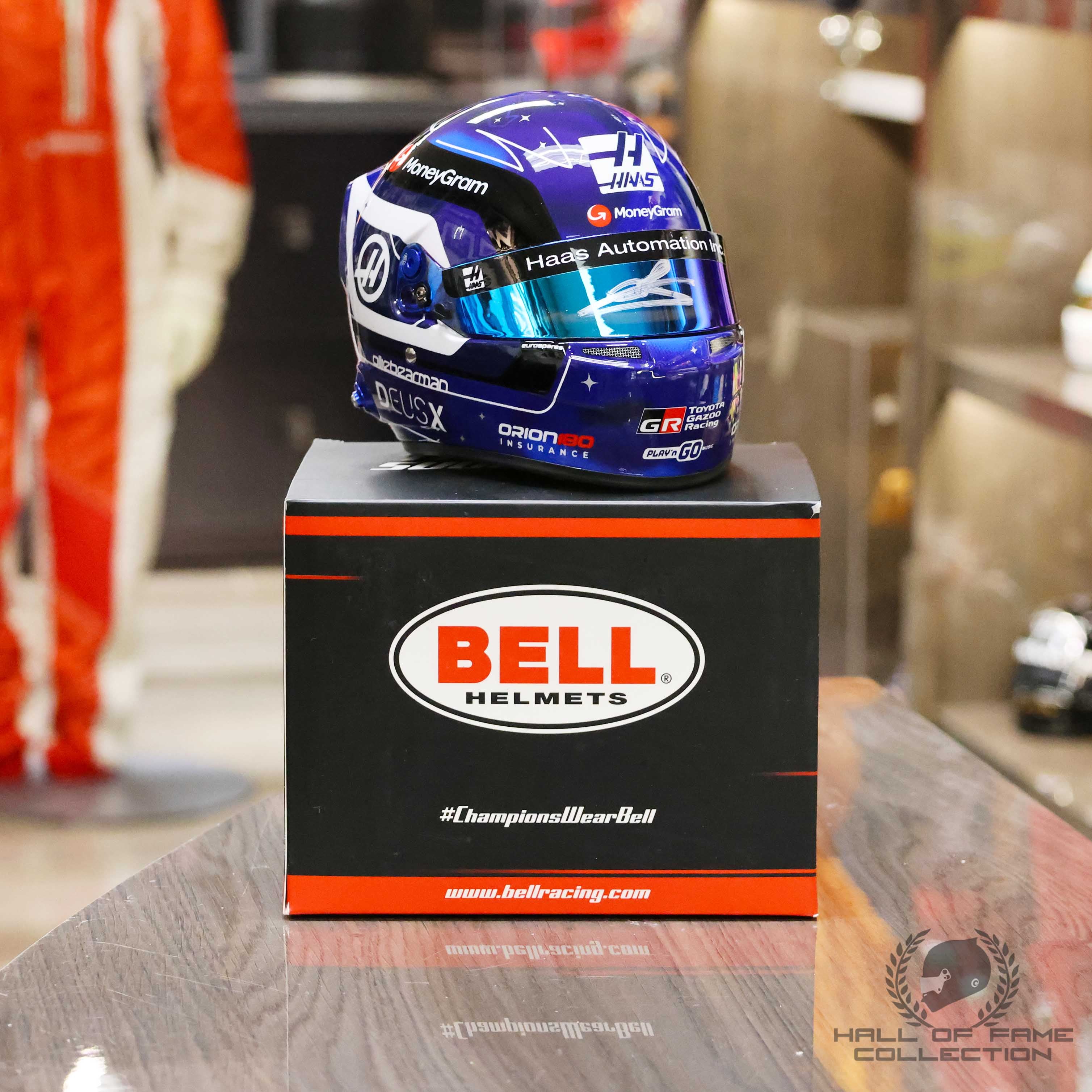 2025 Oliver Bearman Signed Singapore GP Special 1:2 Scale Haas F1 Helmet