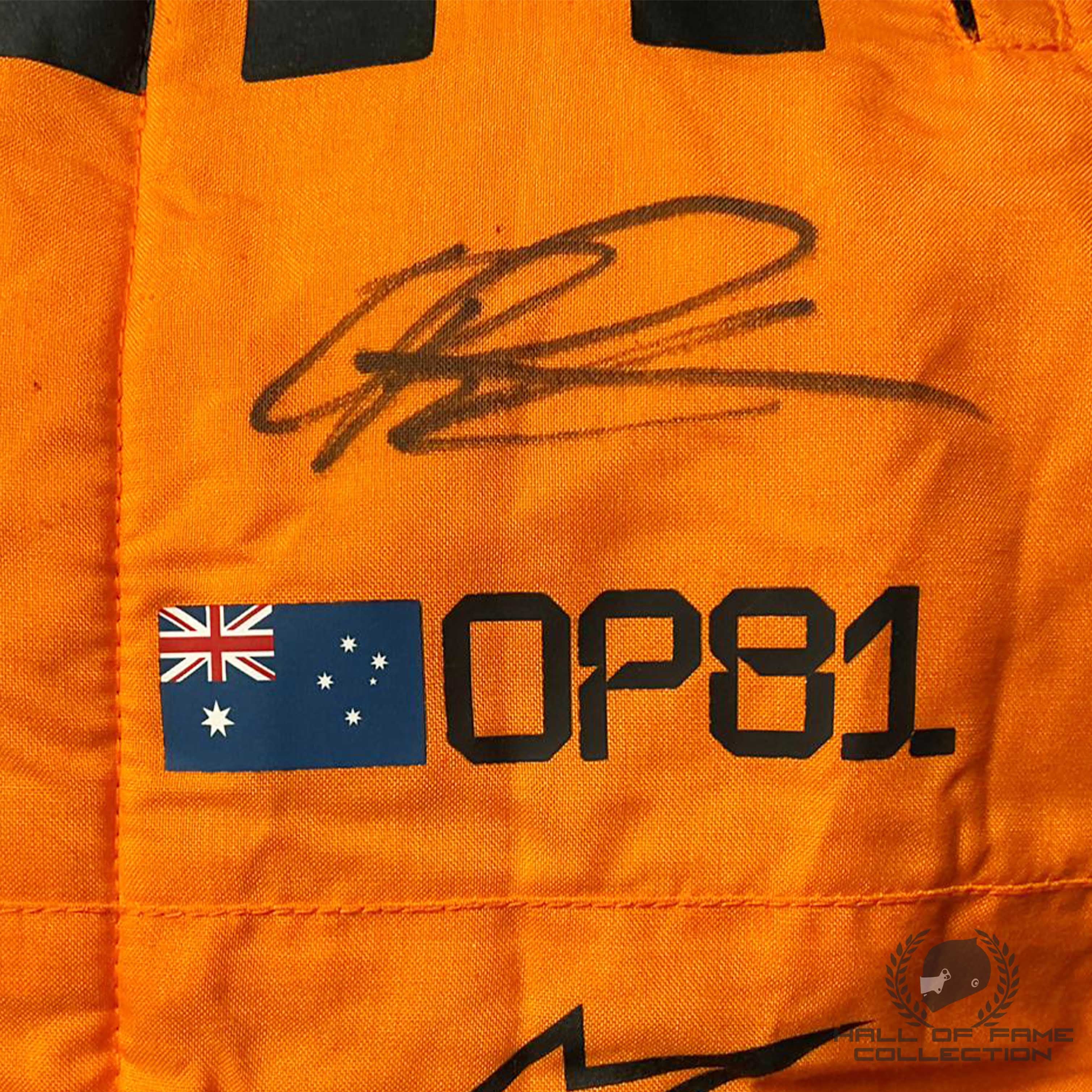 2025 Oscar Piastri Signed Constructors Champion Season Used McLaren F1 Suit - Charity Auction