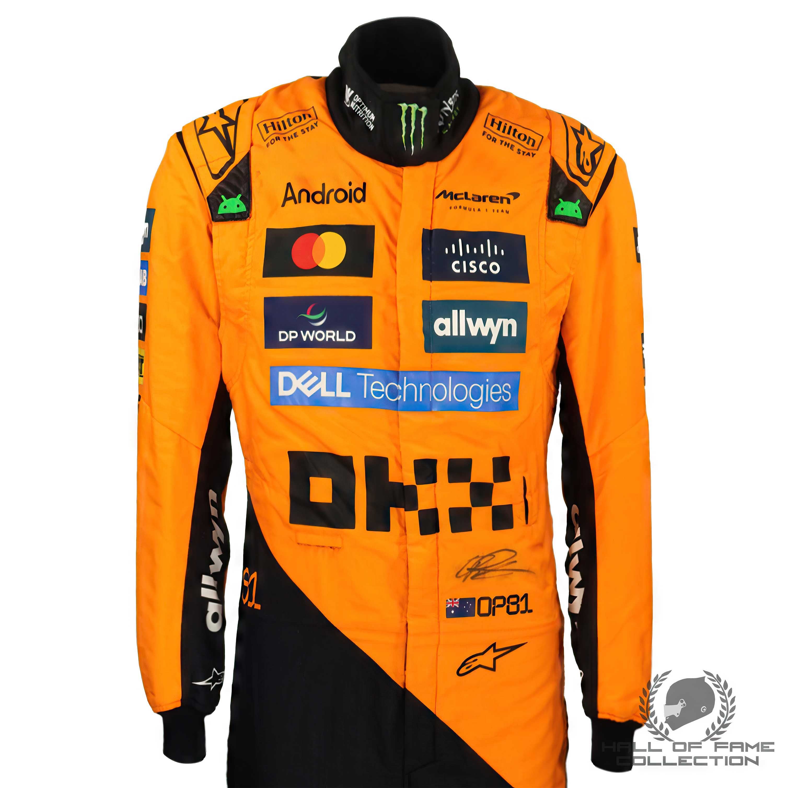 2025 Oscar Piastri Signed Constructors Champion Season Used McLaren F1 Suit - Charity Auction