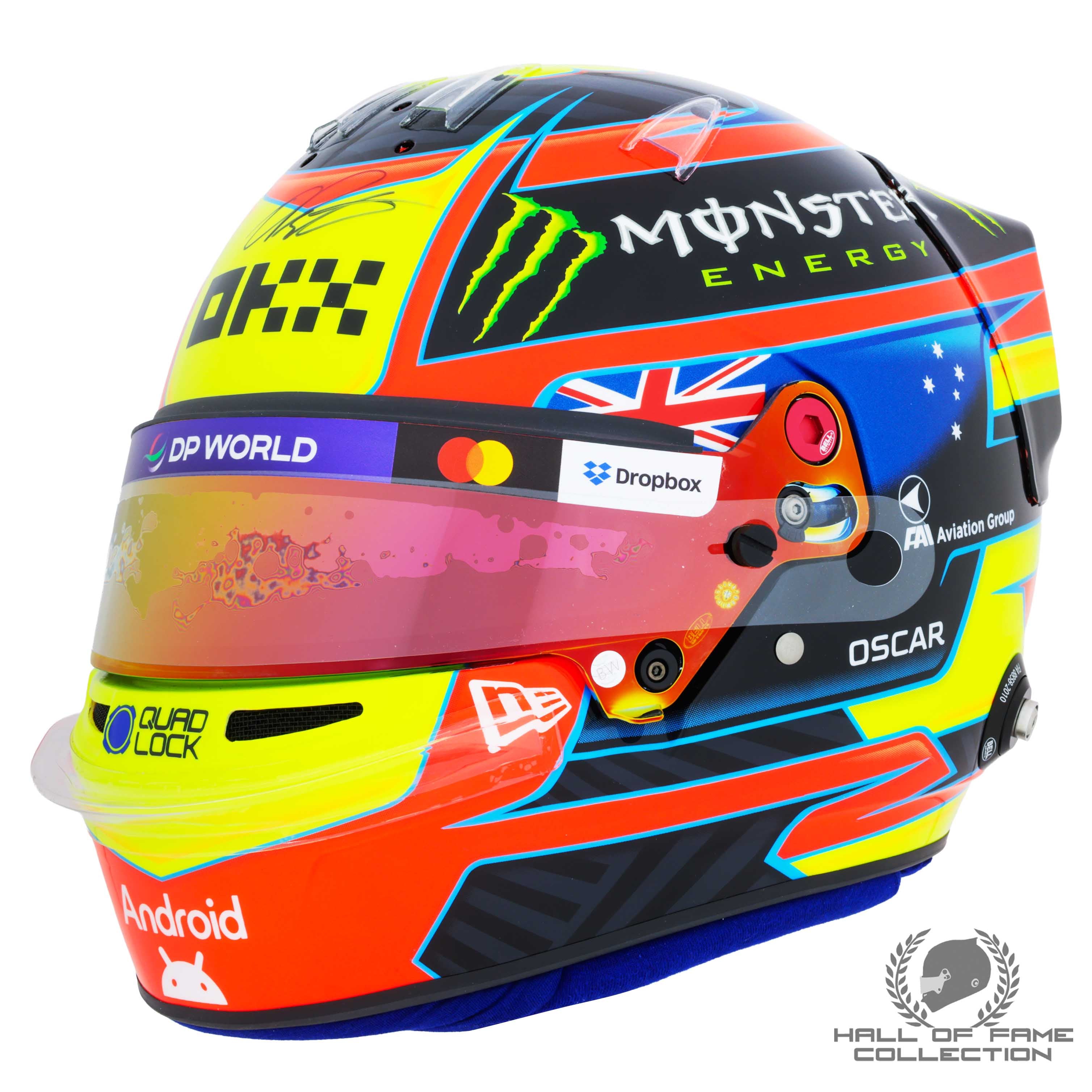 2025 Oscar Piastri Signed Official Replica McLaren F1 Helmet