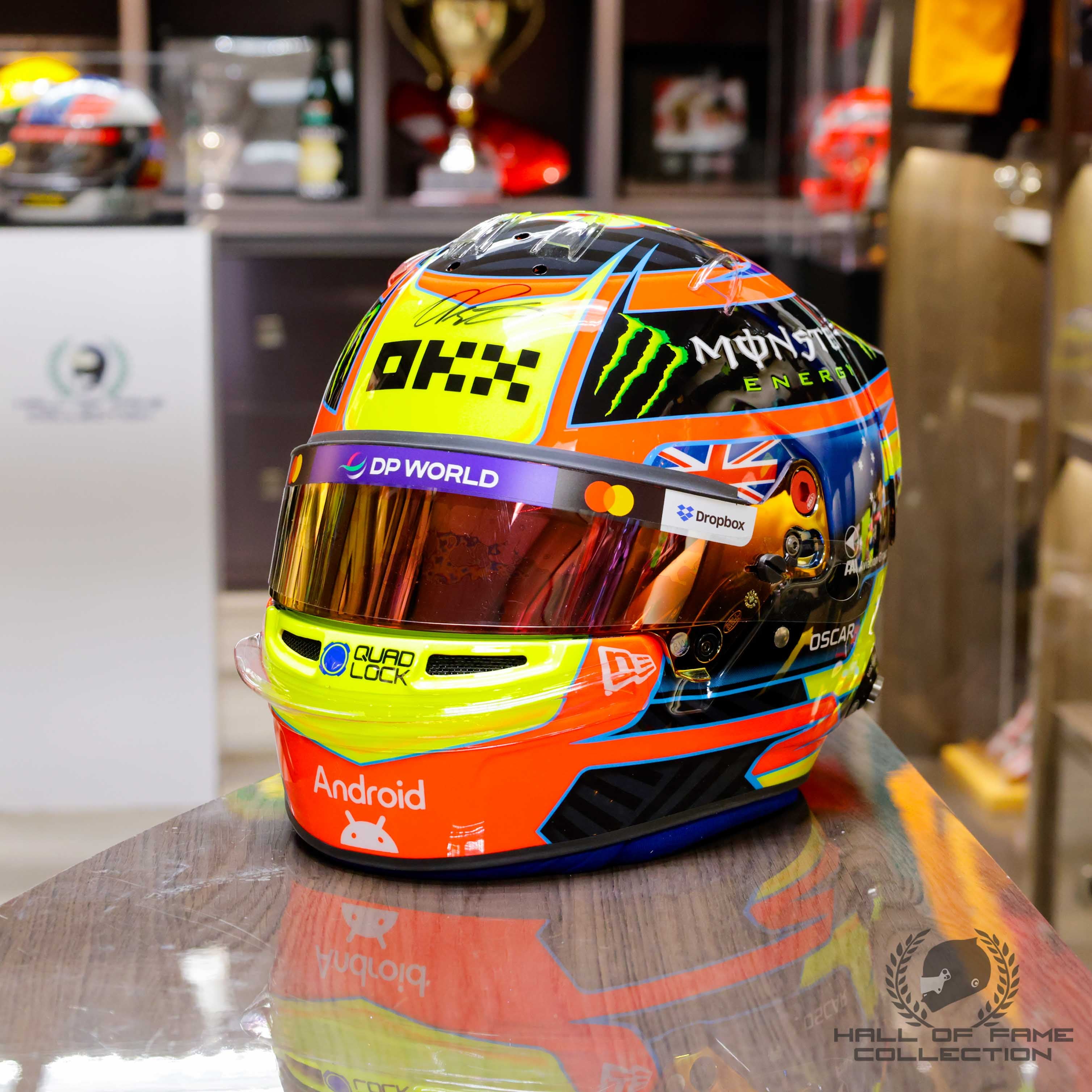 2025 Oscar Piastri Signed Official Replica McLaren F1 Helmet