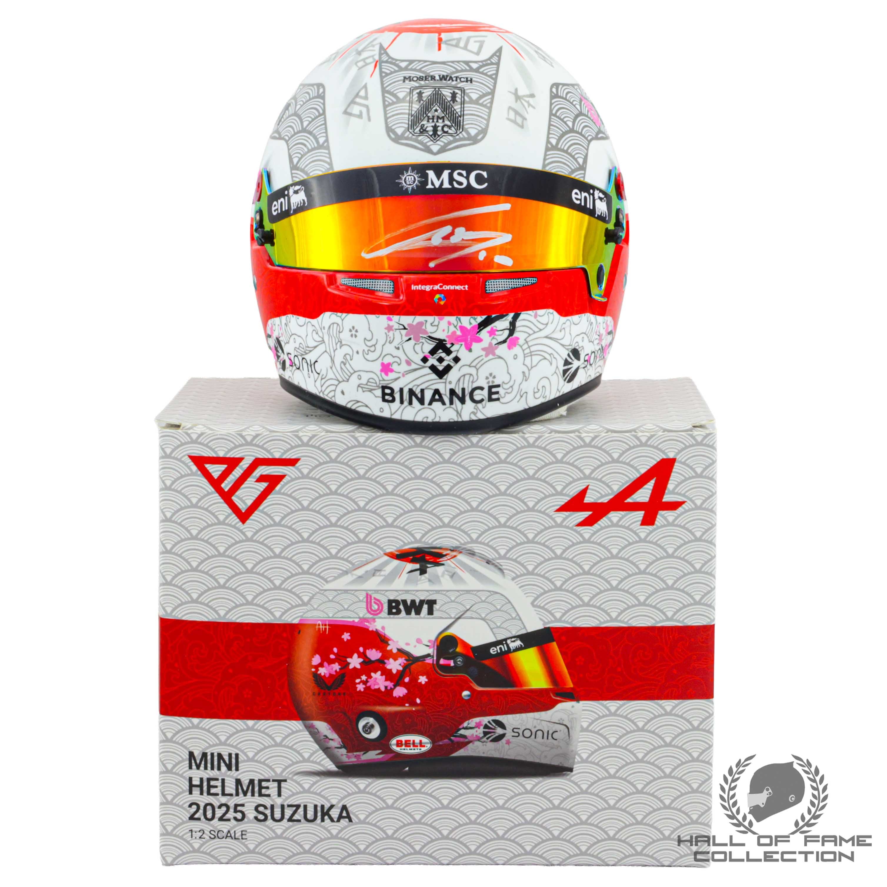 2025 Pierre Gasly Signed Suzuka Special 1:2 Scale Bell Alpine F1 Helmet