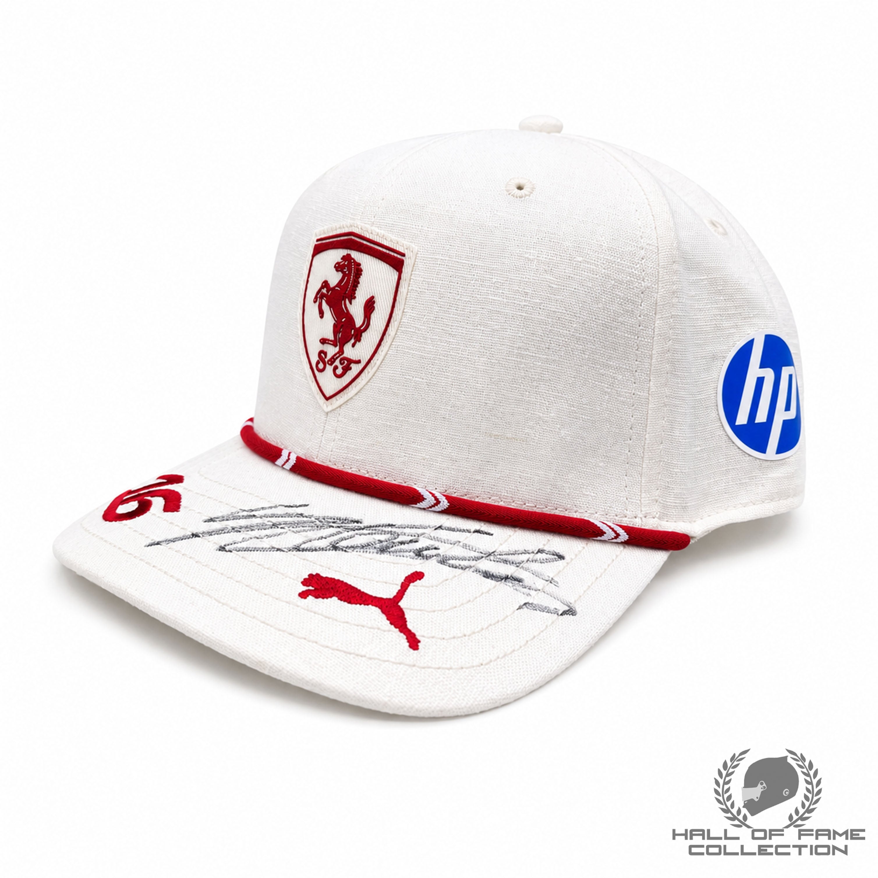 2026 Charles Leclerc Signed Driver Issued Monaco Special Scuderia Ferrari F1 Hat