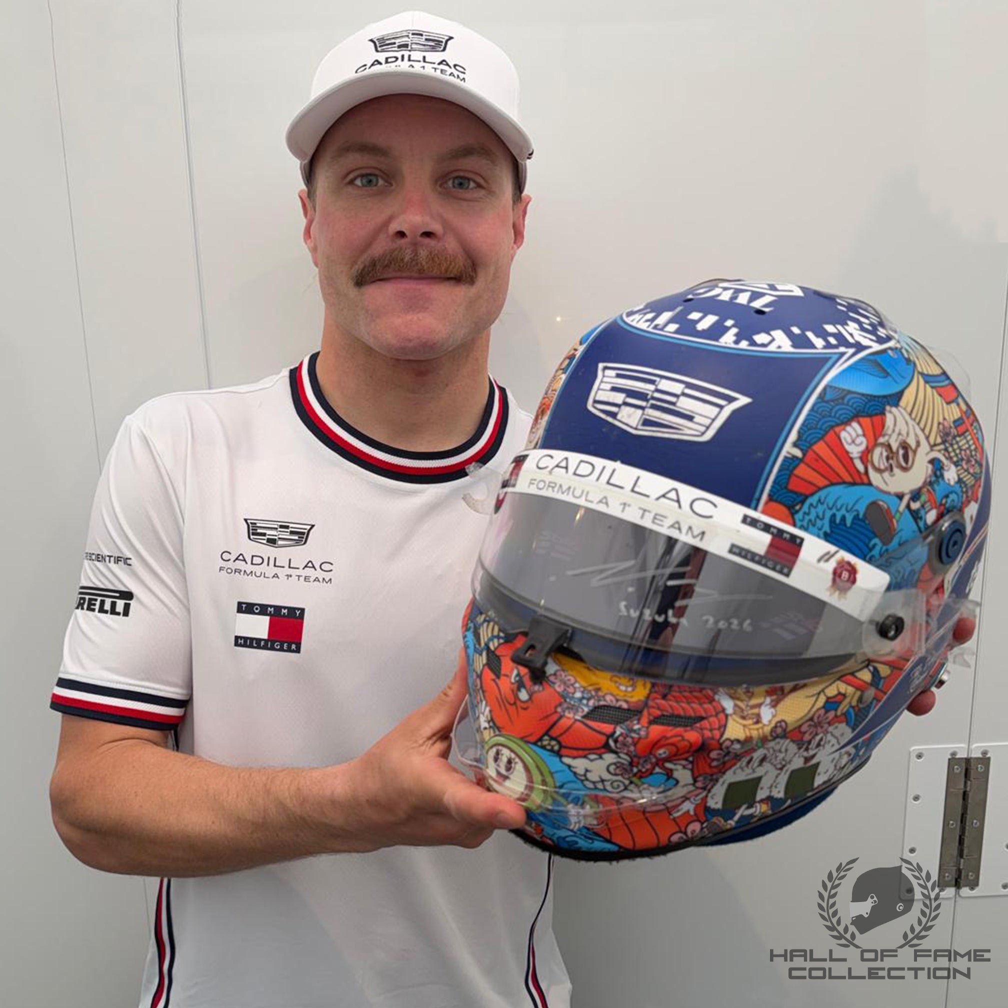 2026 Valtteri Bottas Signed Japan GP Cadillac F1 Helmet