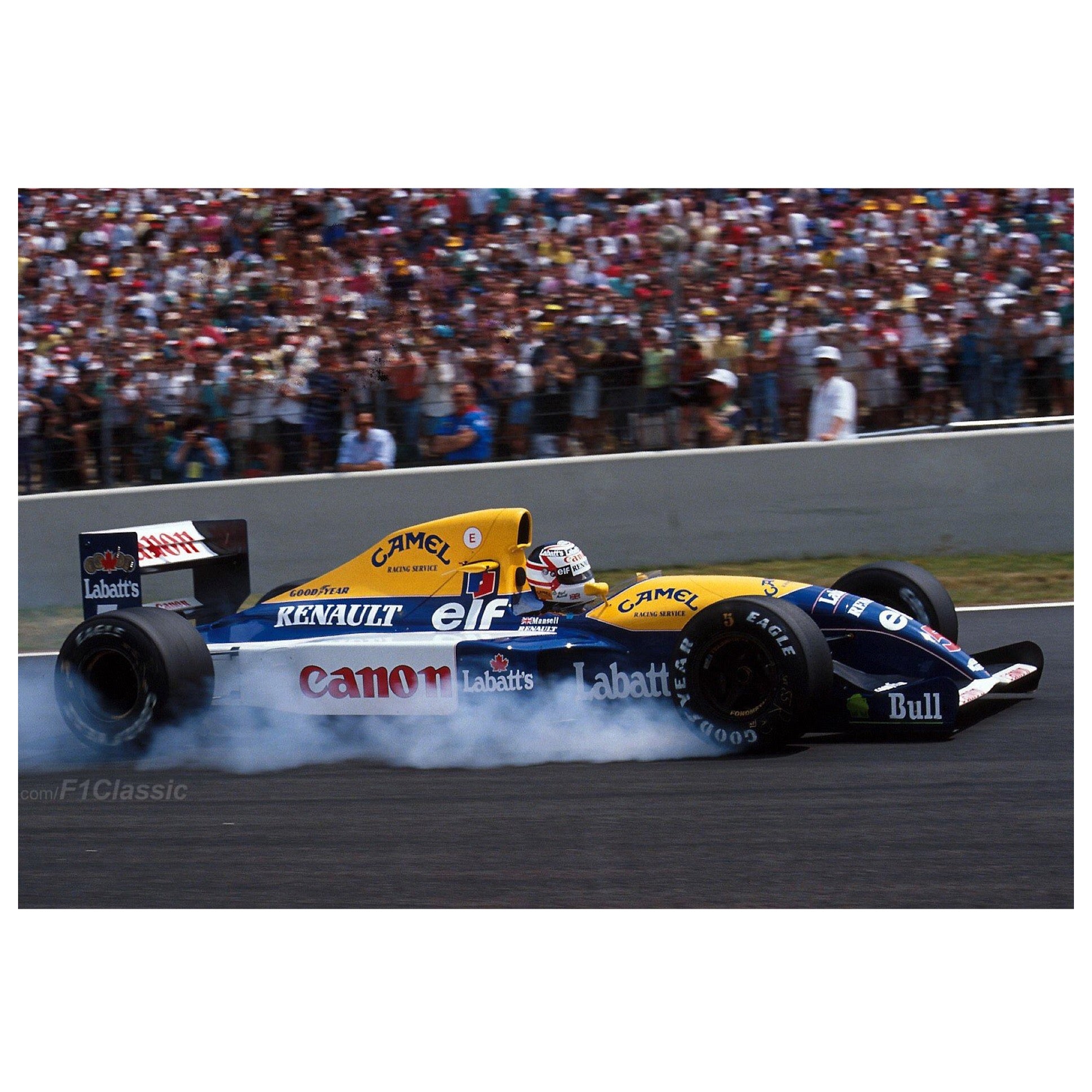 1991 Nigel Mansell Race Winning French Grand Prix F1 Helmet