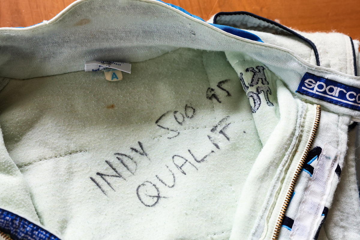 1995 Jacques Villeneuve Signed Indy500 Qualifying Used Team Green IndyCar Suit