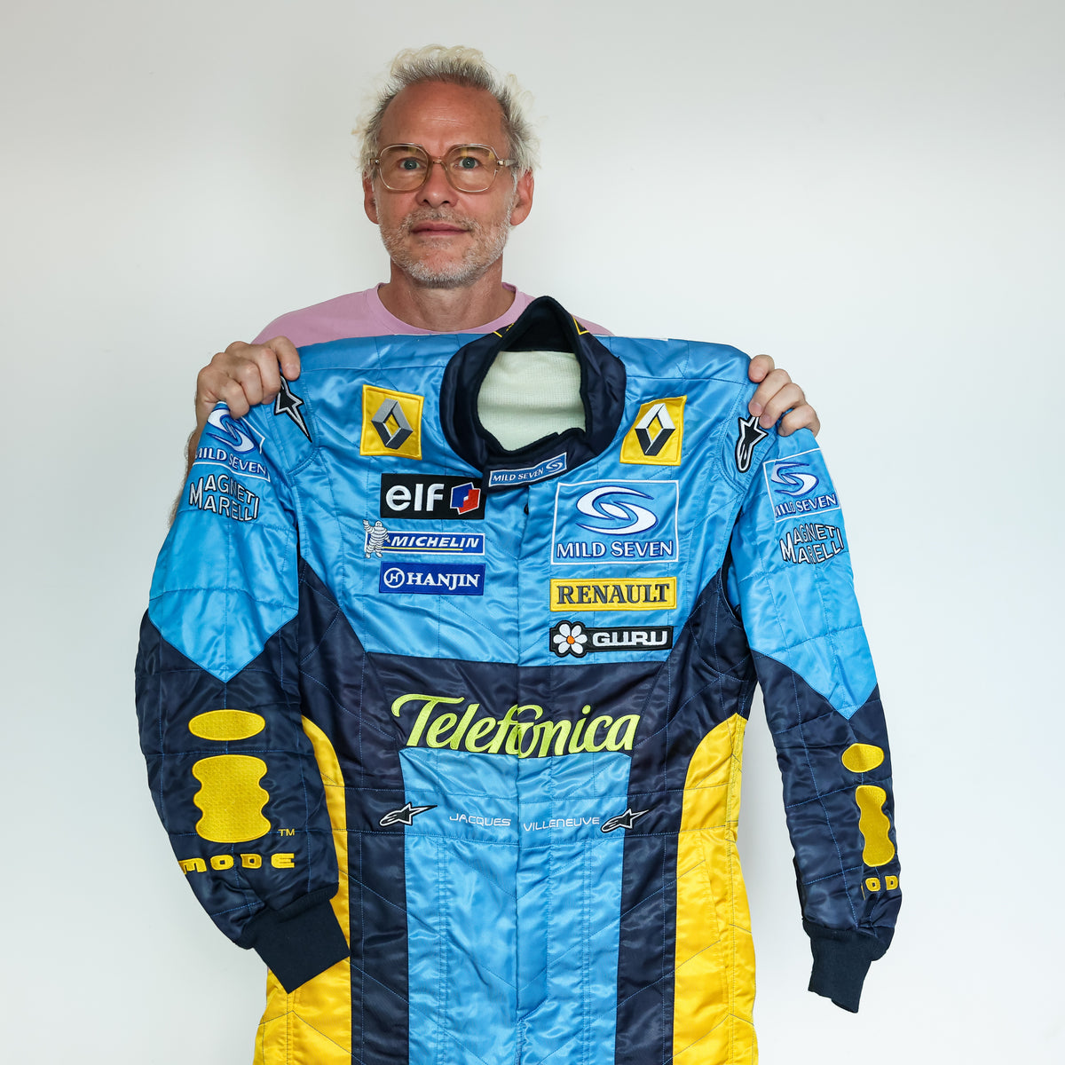 2004 Jacques Villeneuve Signed Used Renault F1 Suit