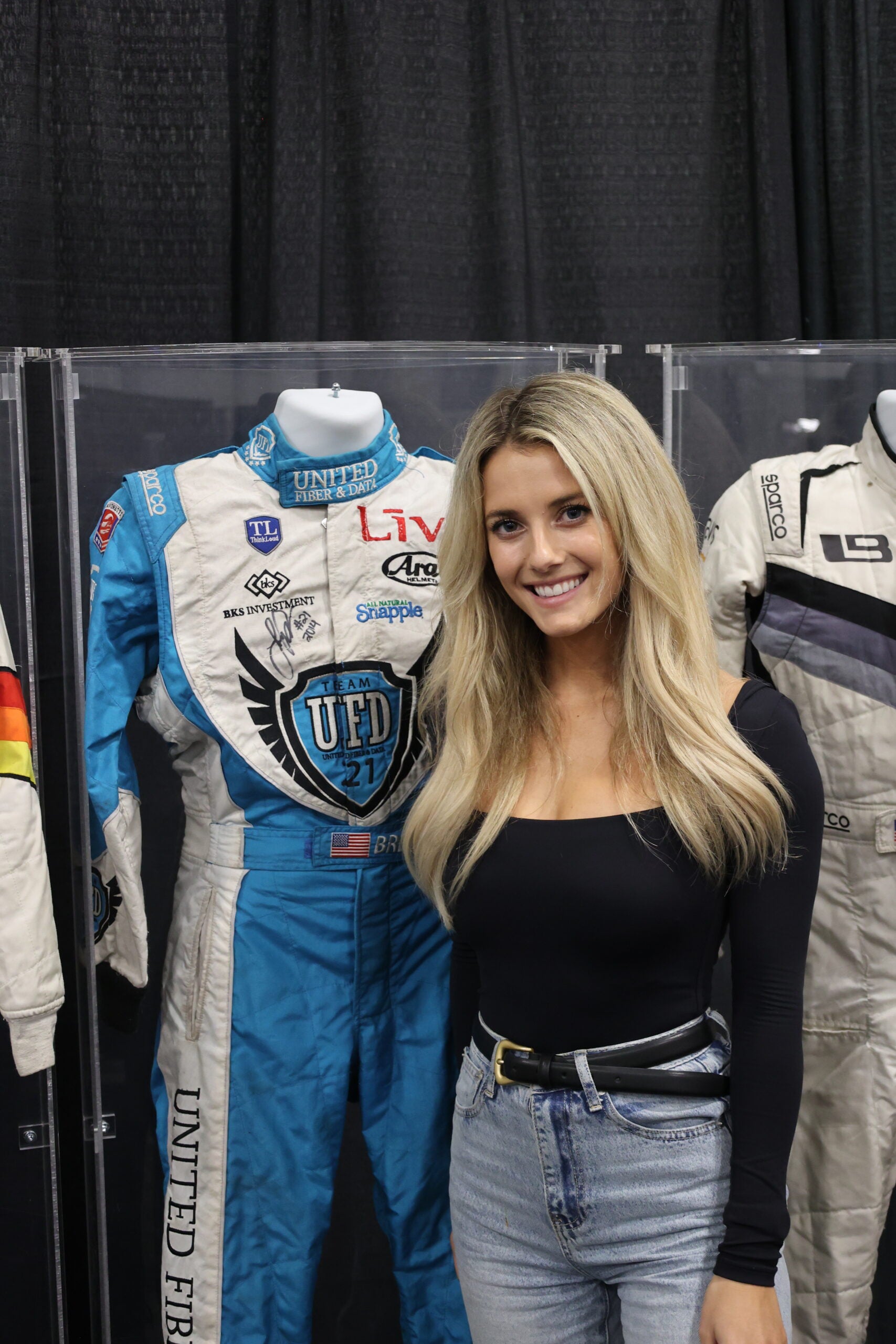 2014 Lindsay Brewer Signed Race Used UFD Karting Plus Early Career Suit