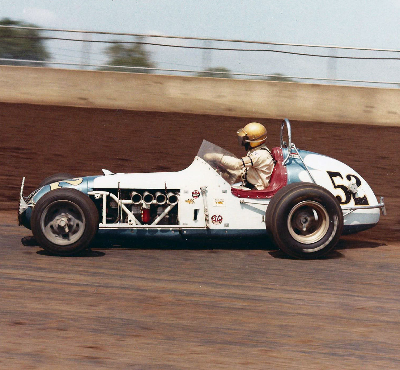 1970's Bob Harkey USAC IndyCar Race Used Helmet