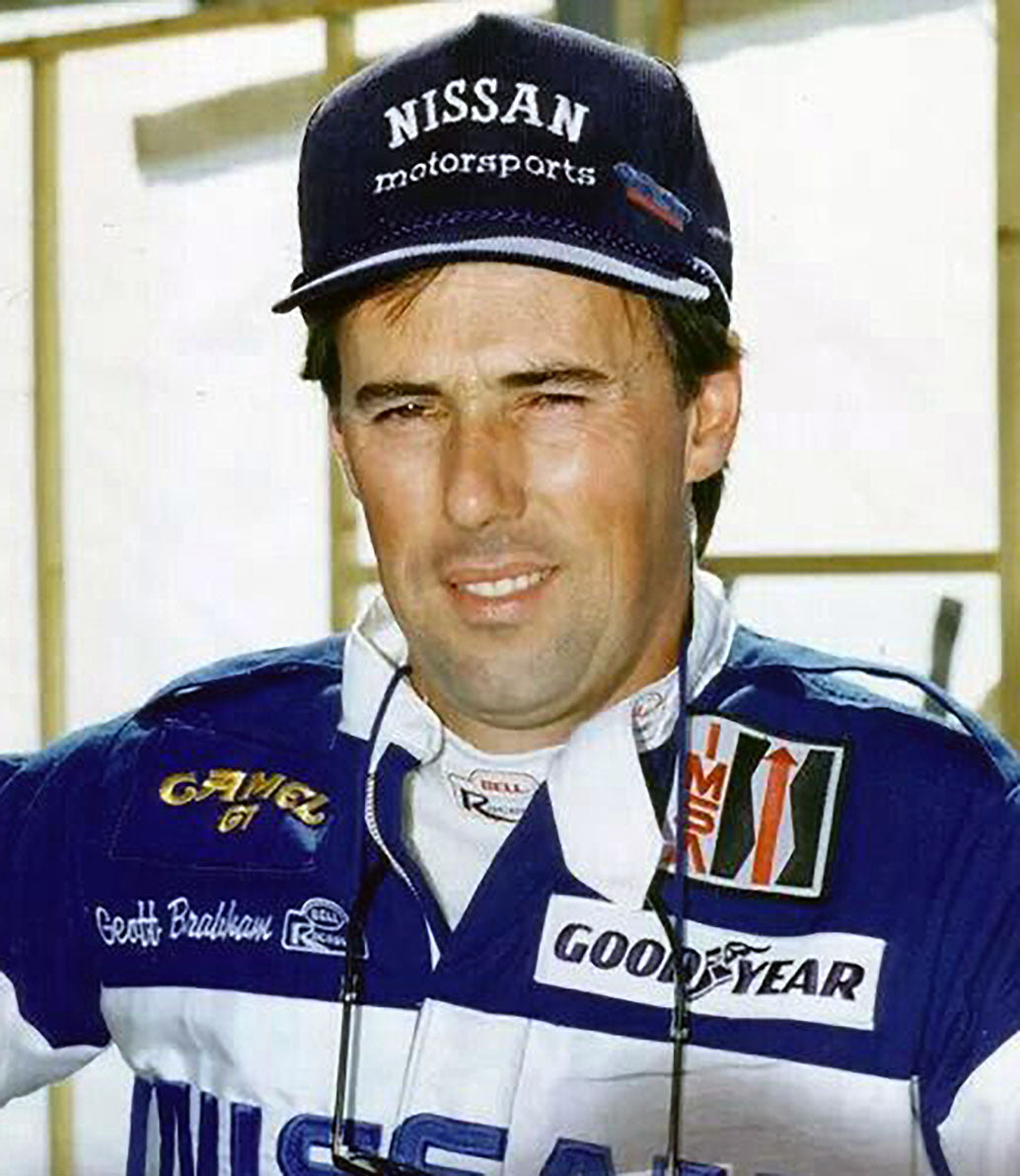 SHOMKA チェック柄ウサギ耳ハット 51cm 1990s Geoff Brabham Signed IMSA / IndyCar Helmet