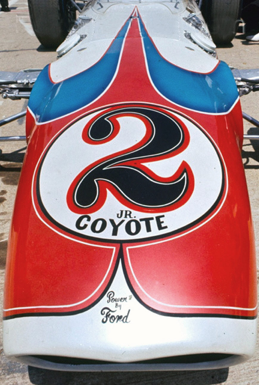 1966 A.J. Foyt Signed Original Sheraton Thompson Coyote Cowling IndyCar Panel