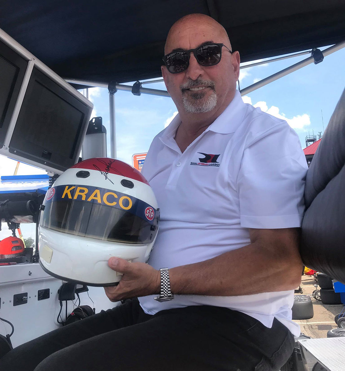 1990 Bobby Rahal Signed Galles Kraco Racing Bell Replica Helmet