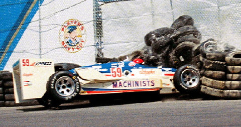 1985 Mike Nish Race Worn Very Rare Bell Indy 500 / IndyCar Helmet