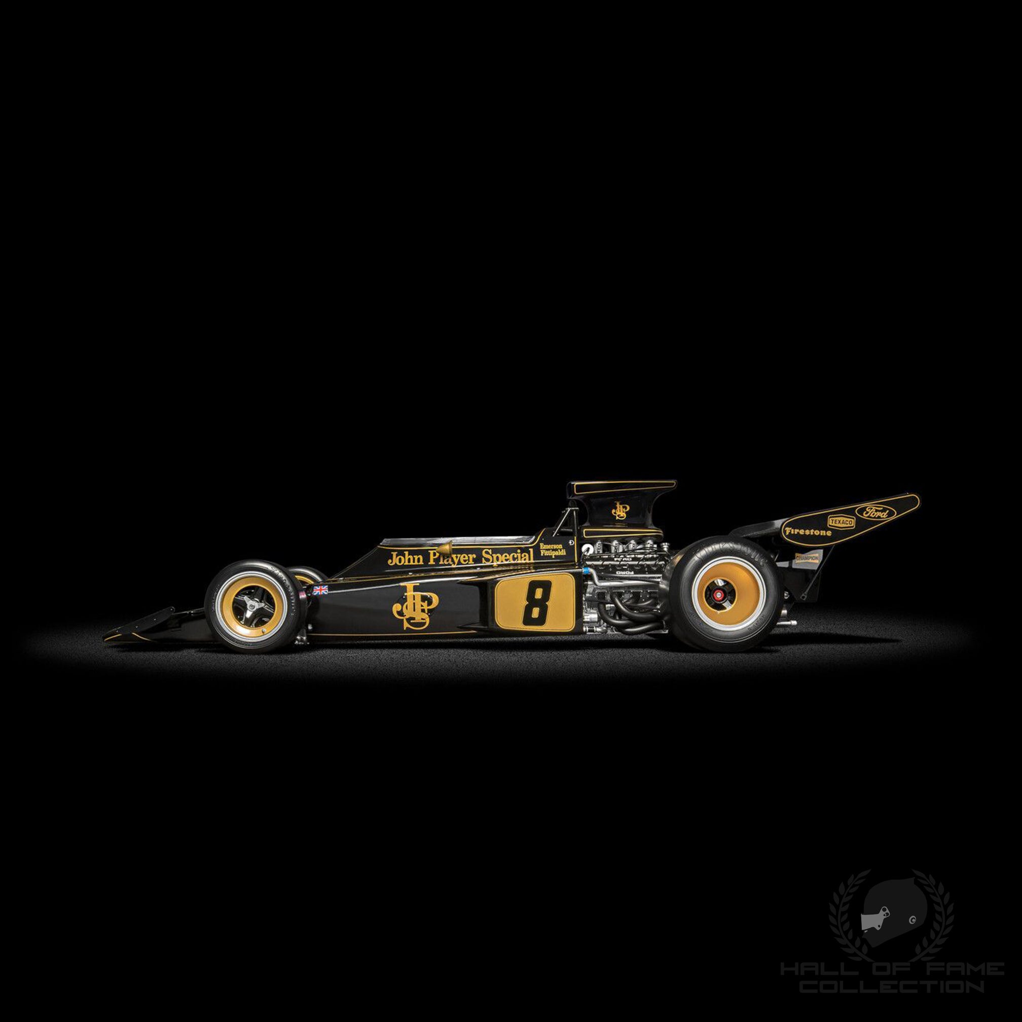 1972 Emerson Fittipaldi World Championship JPS Lotus 72D 1:8th Scale F1 Model