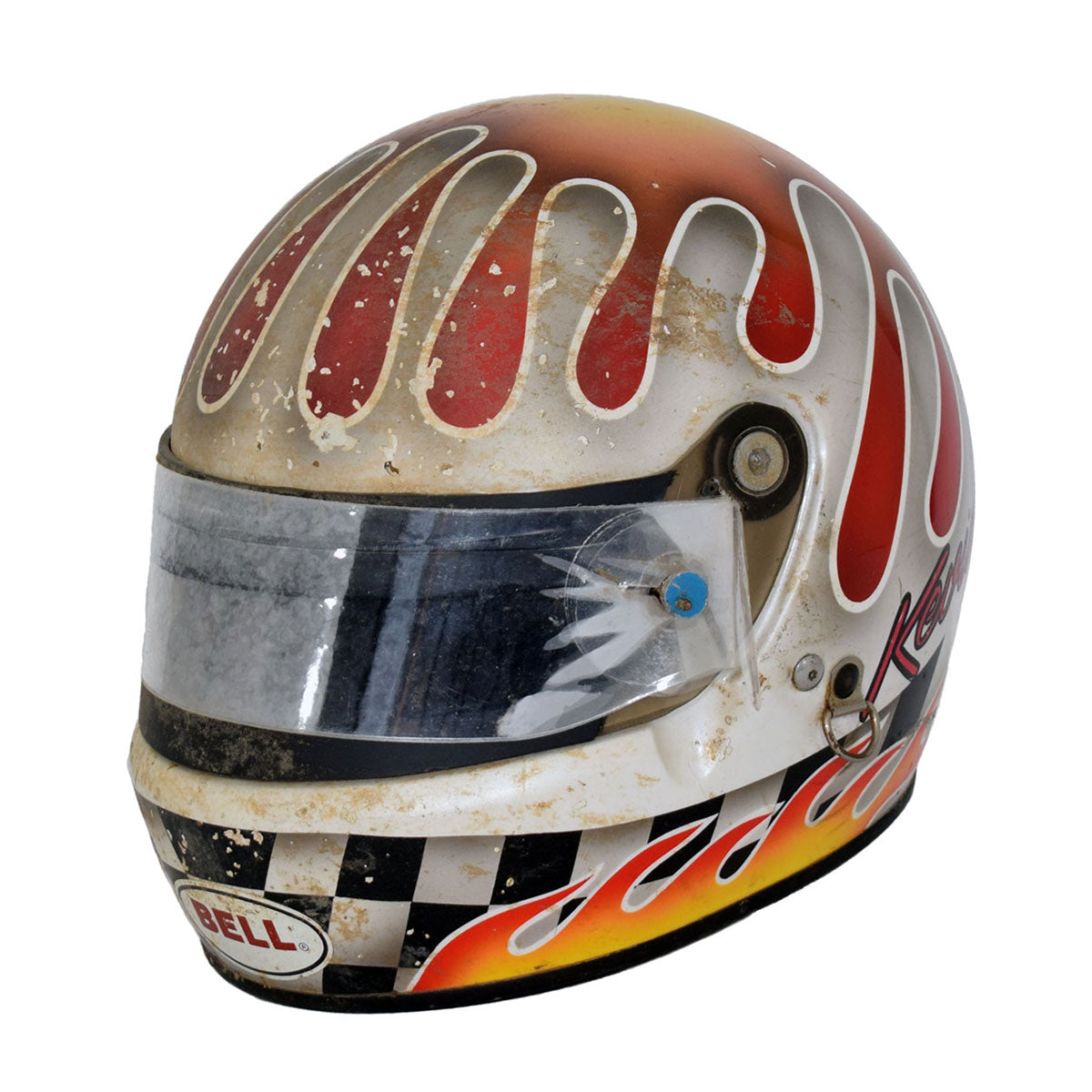 1996 Kevin Thomas Race Used Winning Sprint Car Helmet