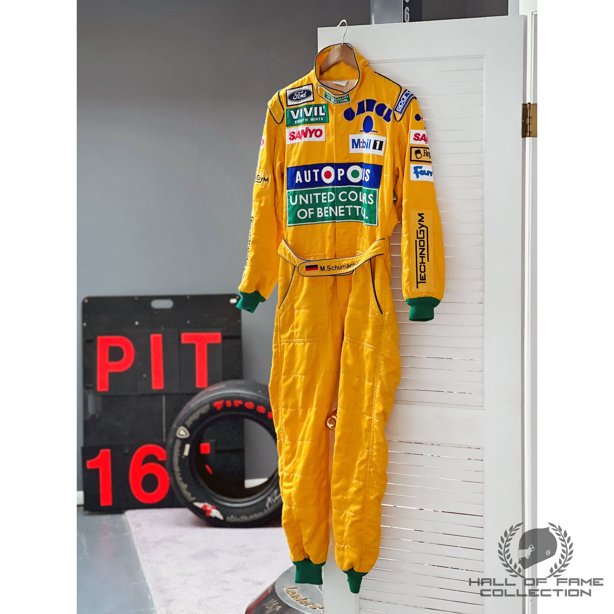 1992 Michael Schumacher German GP Used Benetton F1 Suit