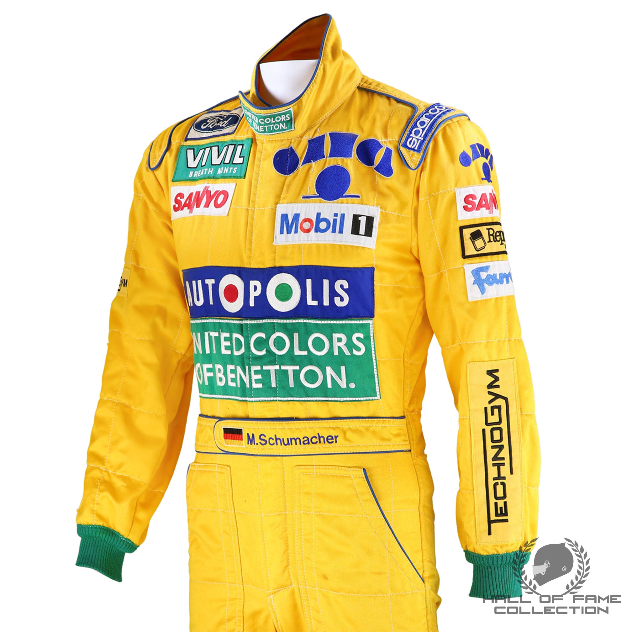 1992 Michael Schumacher German GP Used Benetton F1 Suit