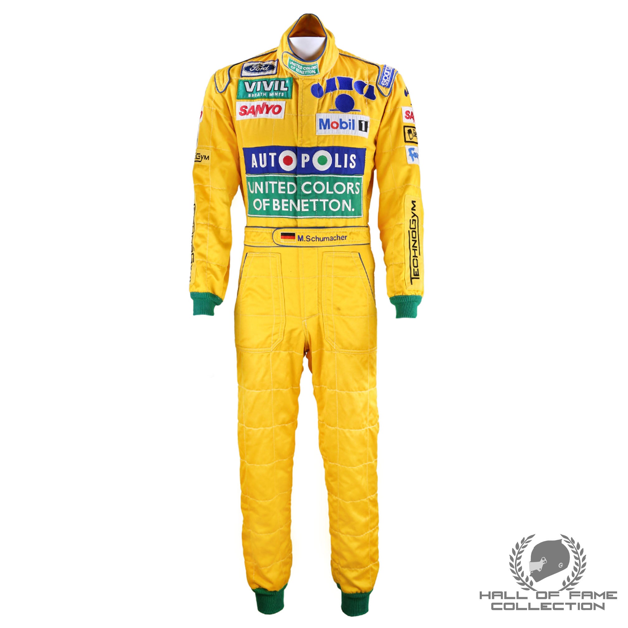 1992 Michael Schumacher German GP Used Benetton F1 Suit