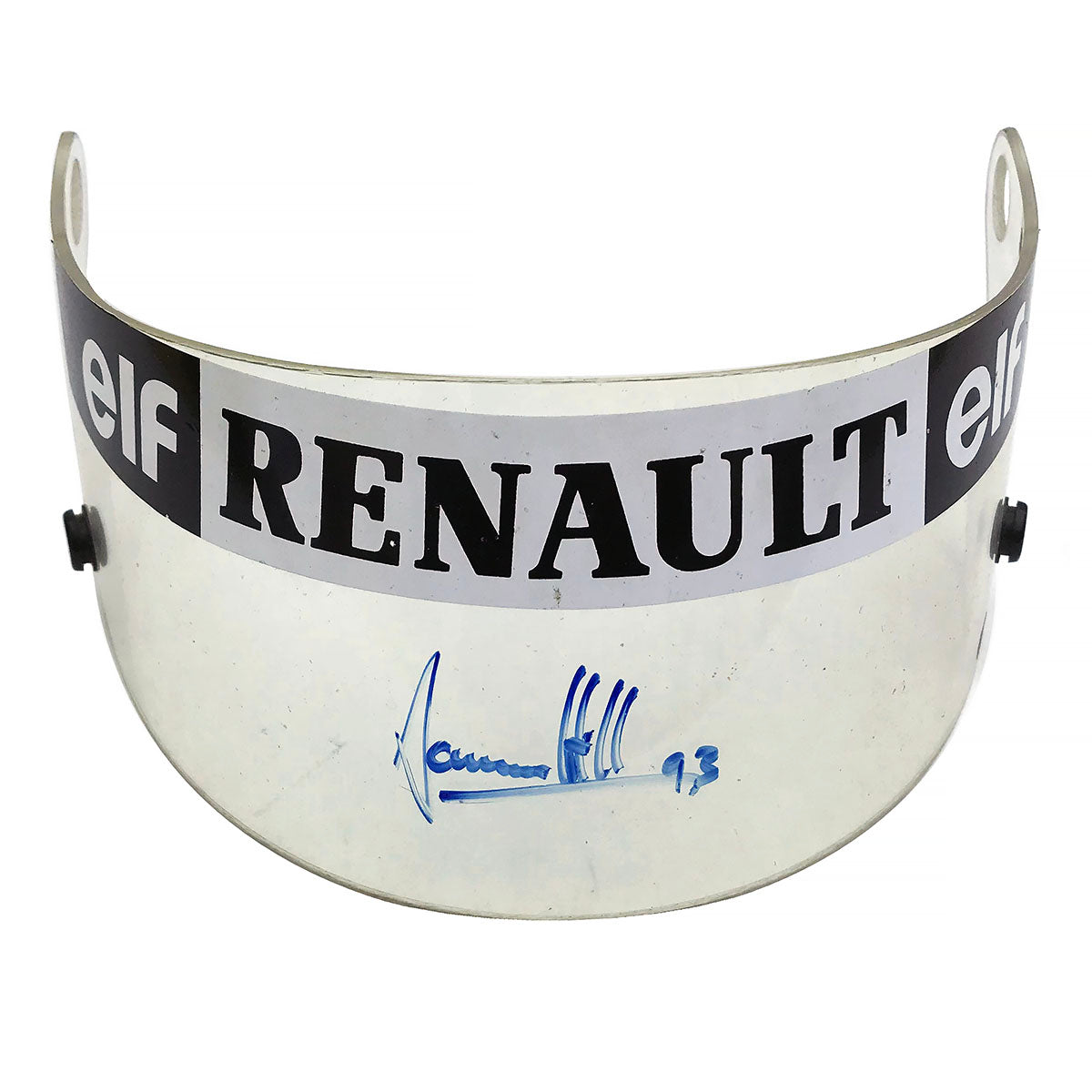 1993 Damon Hill Signed Race Used Canon Williams F1 Helmet Visor