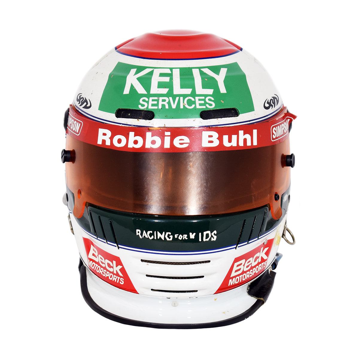 1996 Robbie Buhl Beck Motorsports Race Worn IndyCar Helmet