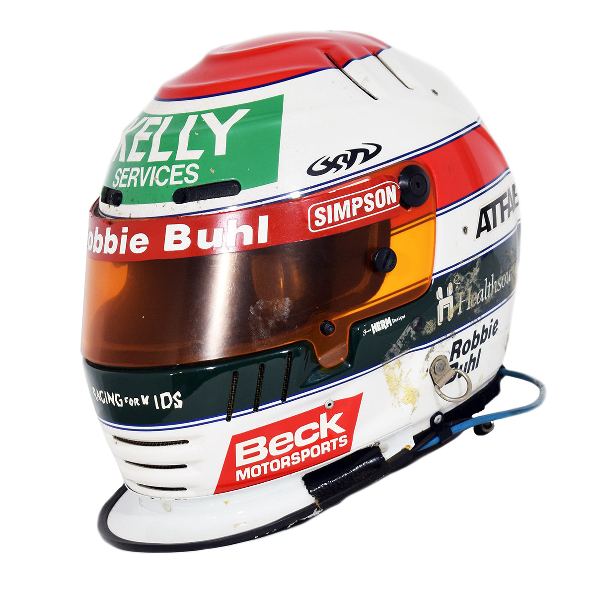 1996 Robbie Buhl Beck Motorsports Race Worn IndyCar Helmet