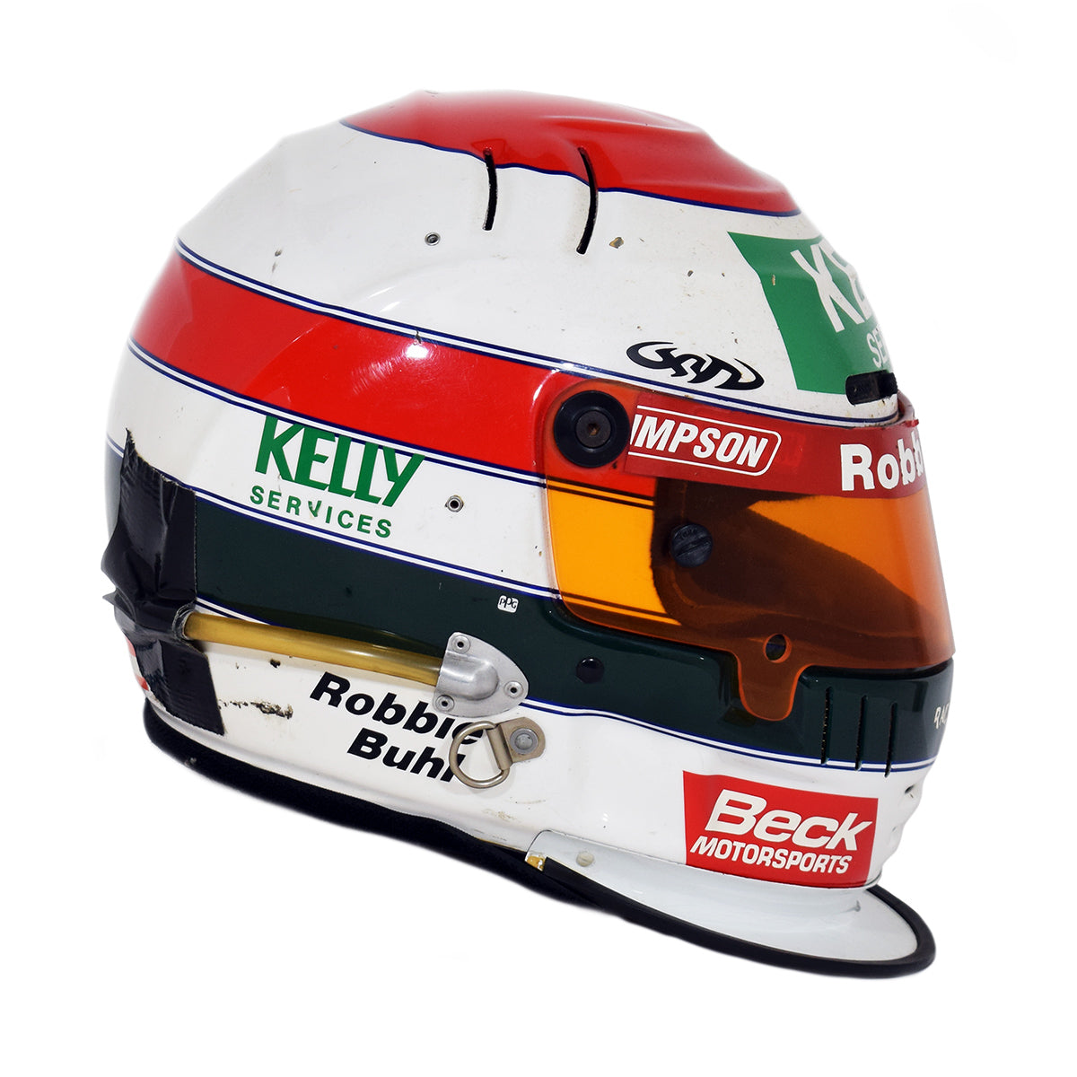 1996 Robbie Buhl Beck Motorsports Race Worn IndyCar Helmet