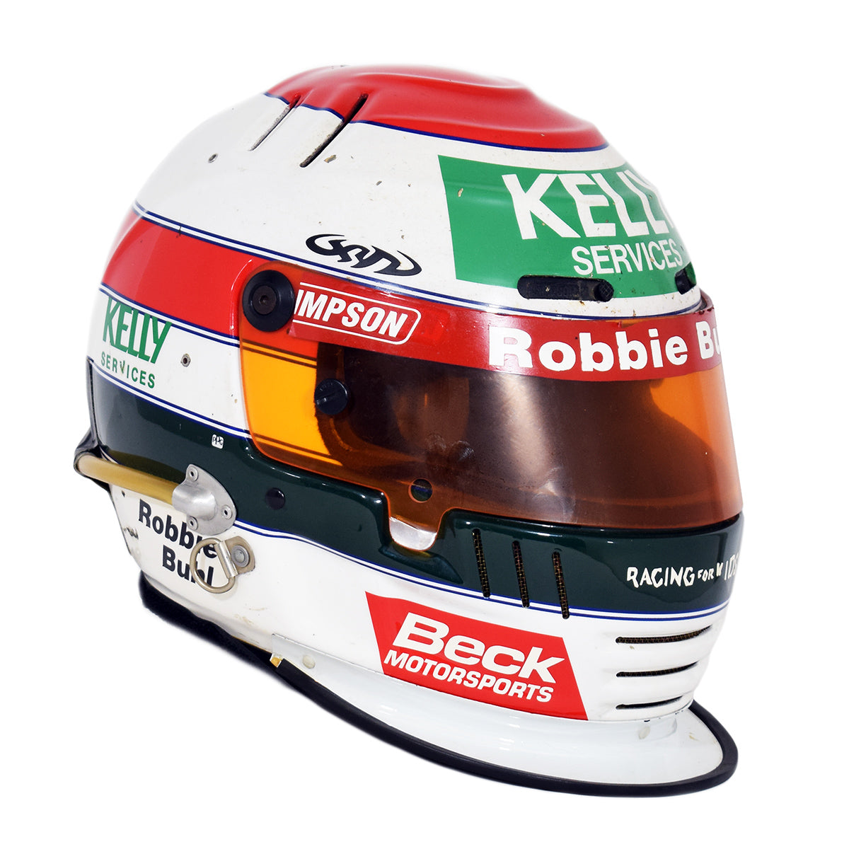 1996 Robbie Buhl Beck Motorsports Race Worn IndyCar Helmet