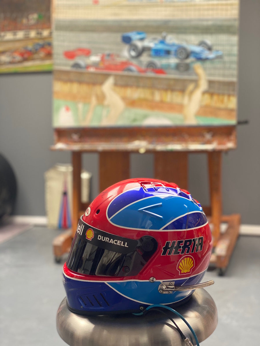 1995/96 Bryan Herta Signed Ganassi / Rahal Bell Vortex IndyCar / CART Helmet