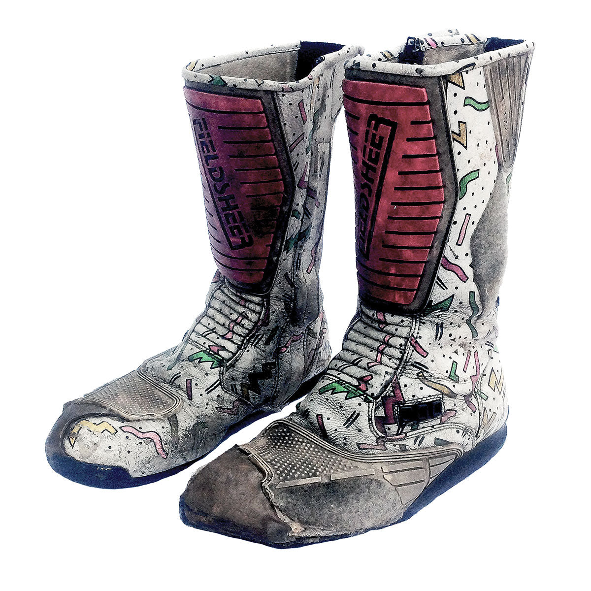 1992 Carl Fogerty Race Used Isle of Man TT Boots