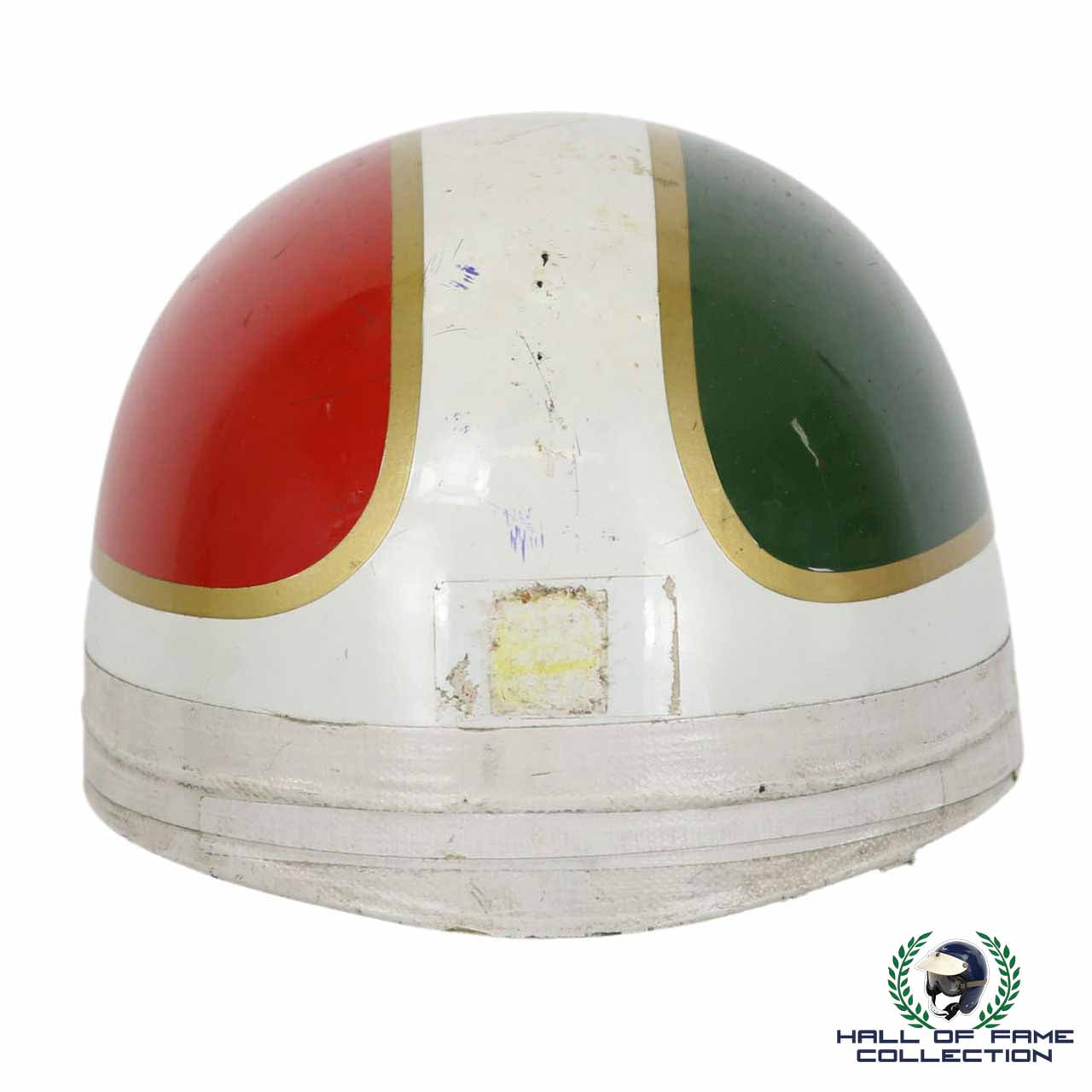 1960's Giacomo Agostini Signed Original Pudding Basin Style Replica MV Agusta Helmet