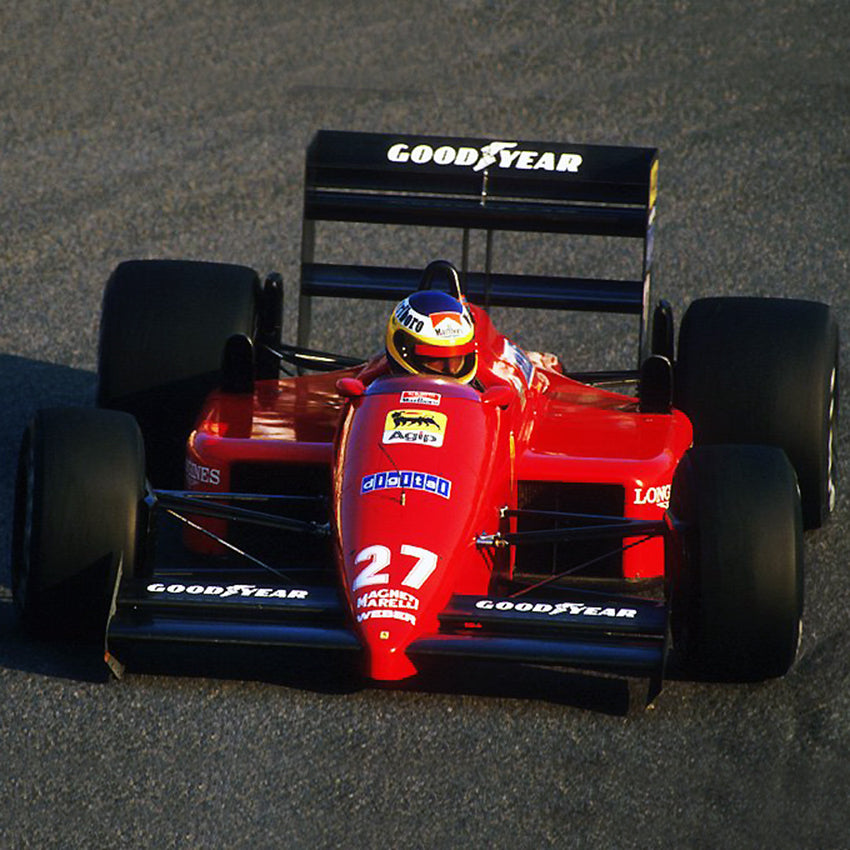 1987 Michele Alboreto, race used Ferrari helmet