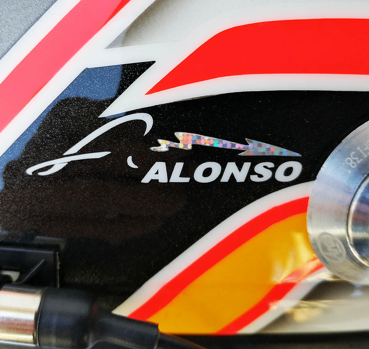 2007 Fernando Alonso Signed Race Used McLaren Mercedes F1 Helmet