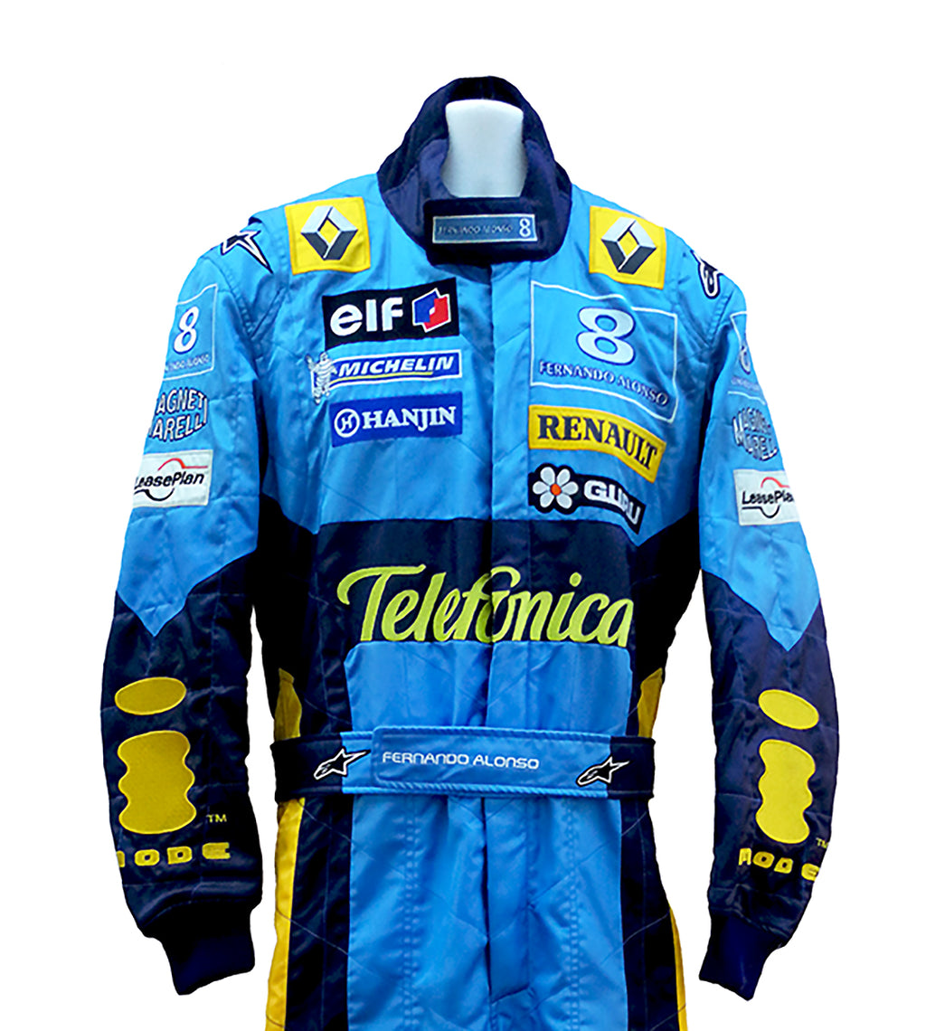 2004 Fernando Alonso Mild Seven Renault F1 Display suit