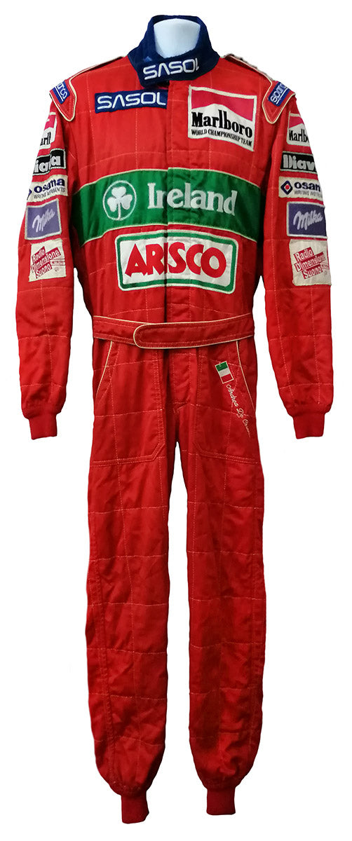 1994 Andrea de Cesaris Sasol Jordan Race Used Suit