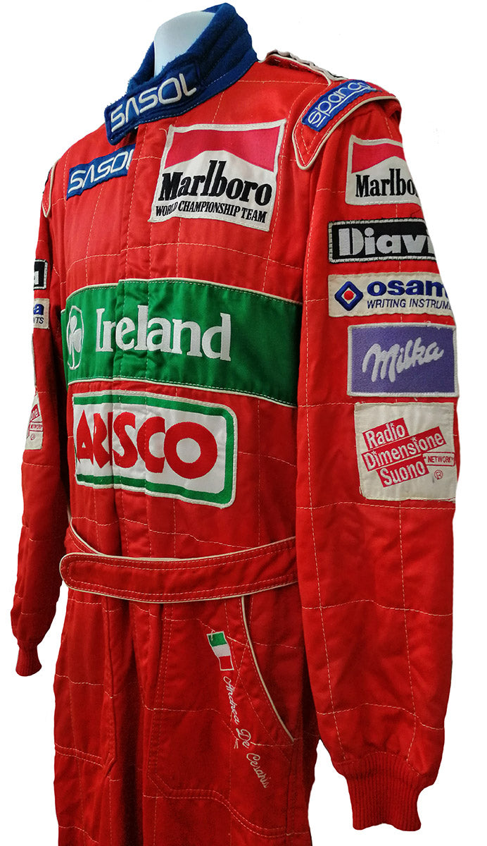 1994 Andrea de Cesaris Sasol Jordan Race Used Suit