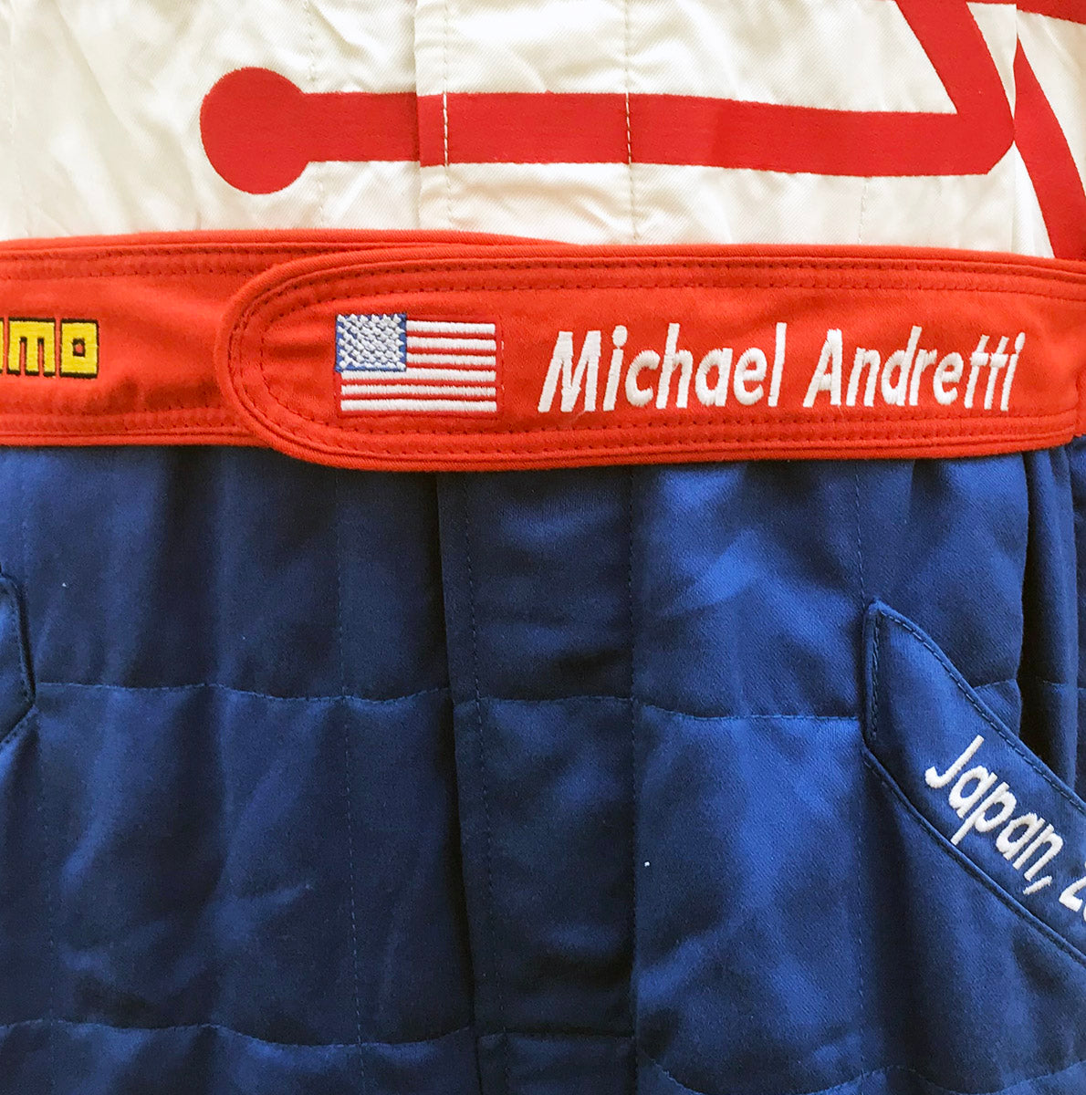 2001 Michael Andretti Signed Race Worn 'Motegi Japan' Cart IndyCar Suit