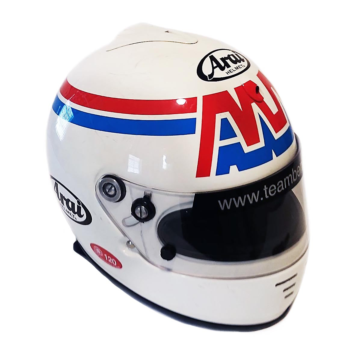 2001 Andy Wallace Signed Race Used Team Bentley Le Mans Helmet