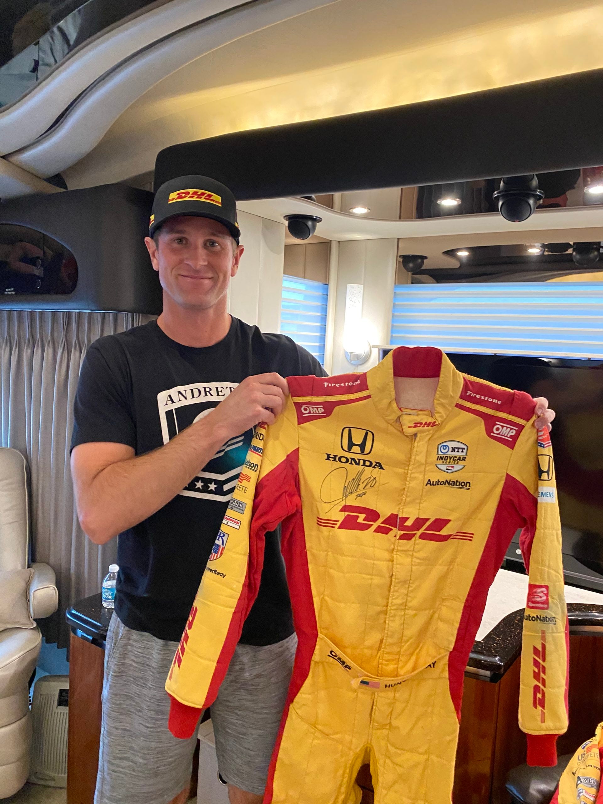 2020 Ryan Hunter Reay Signed Race Used Andretti Autosport IndyCar Suit