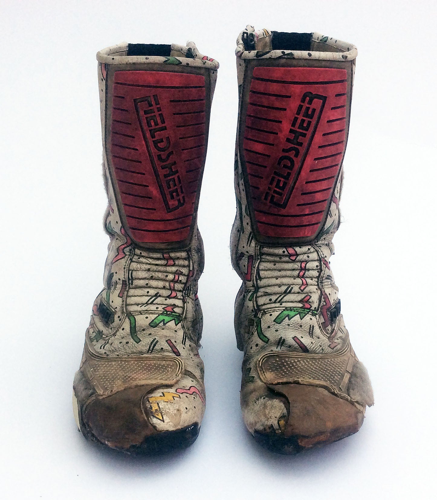 1992 Carl Fogerty Race Used Isle of Man TT Boots