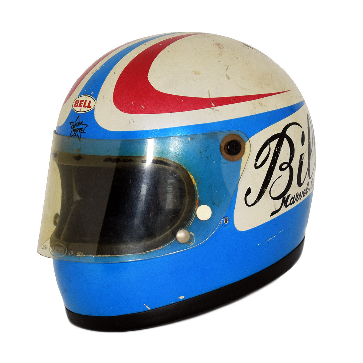 1975 Bill Marvel Senior Stock Car Race Used Helmet