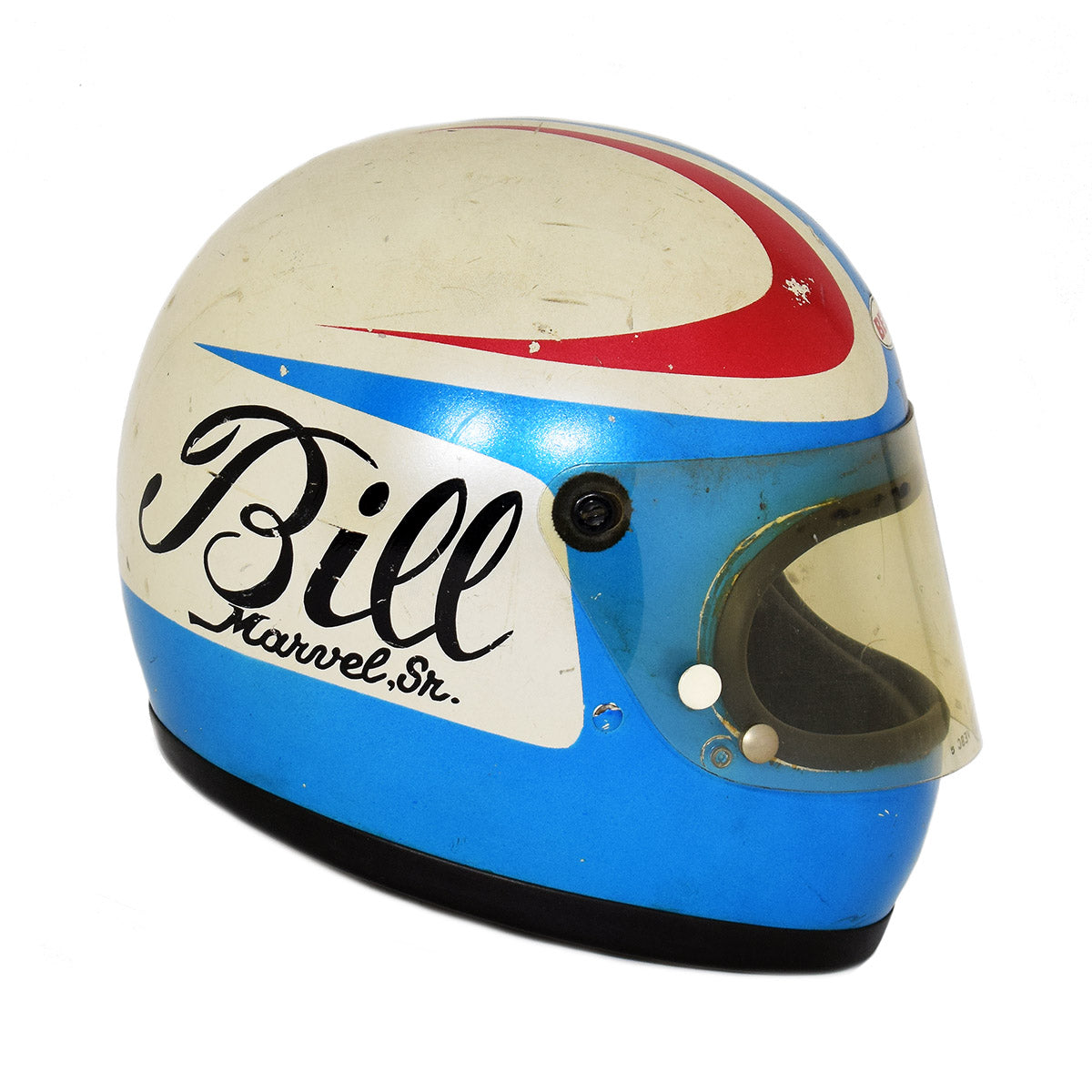 1975 Bill Marvel Senior Stock Car Race Used Helmet