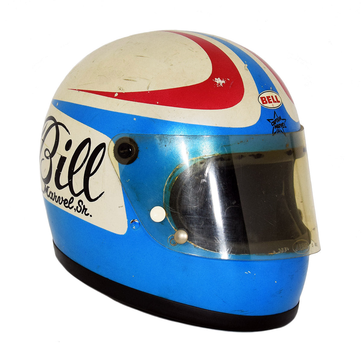 1975 Bill Marvel Senior Stock Car Race Used Helmet