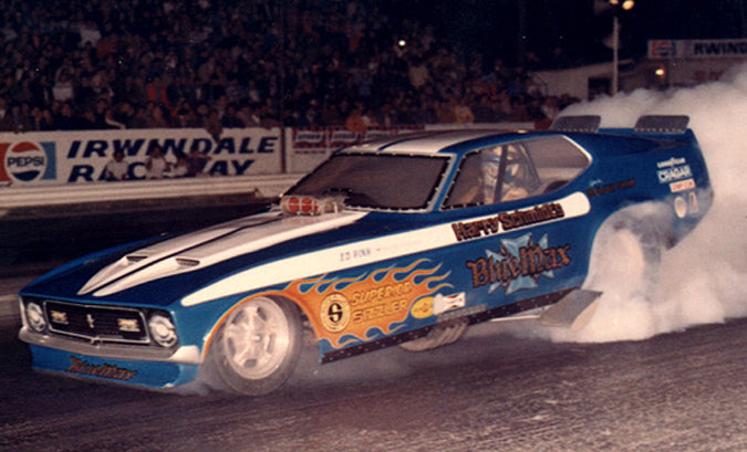 Mid 1970's Richard Tharp Race Worn Funny Car Helmet