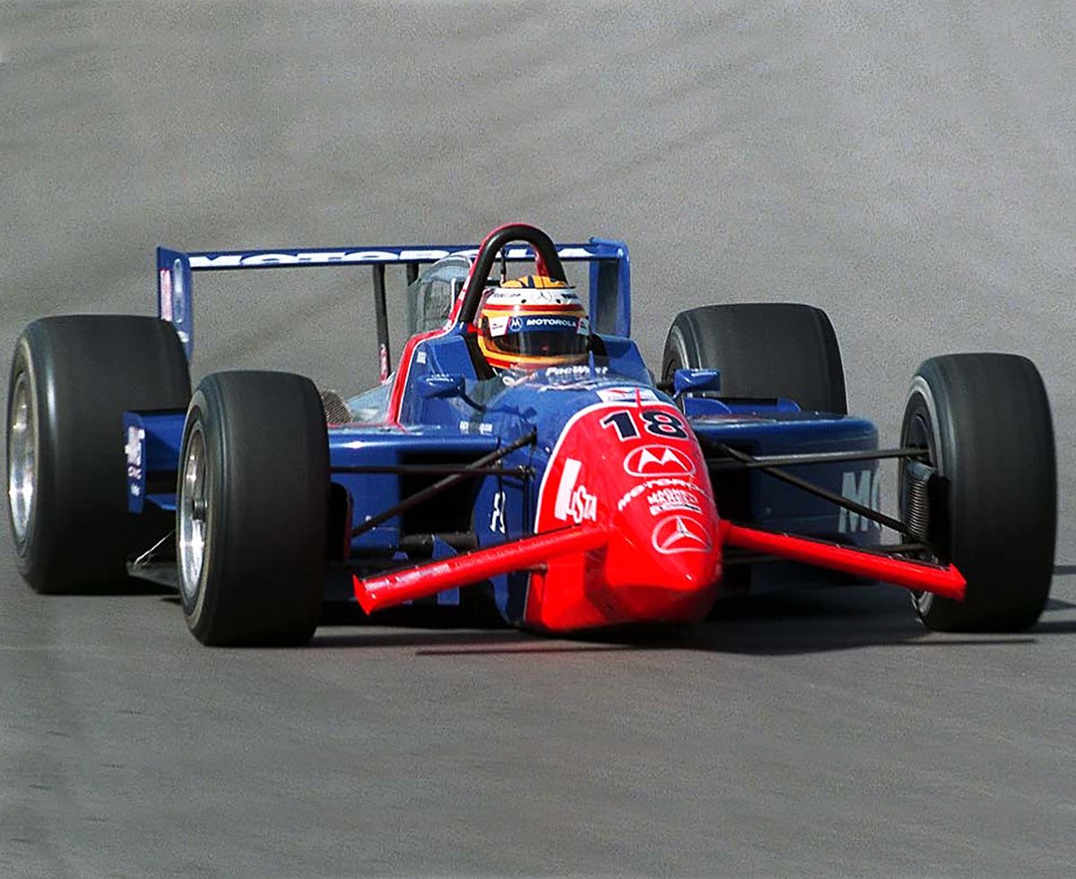 1998 Mark Blundell Race Used PacWest Racing IndyCar Visor
