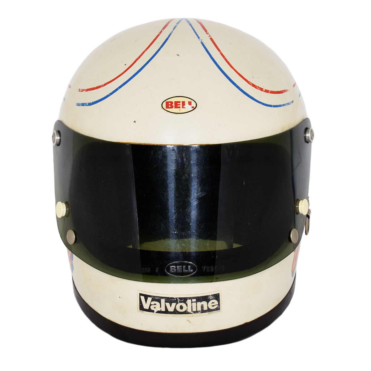 1970's Bobby Wente Signed Race Used Bell Star USAC Midget Helmet