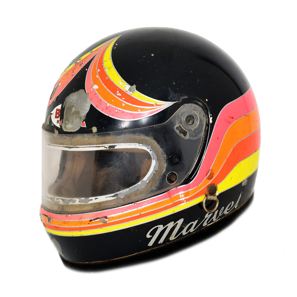 1989 Brad Marvel Bell XFM-1 Race Used USAC Sprint Car Helmet