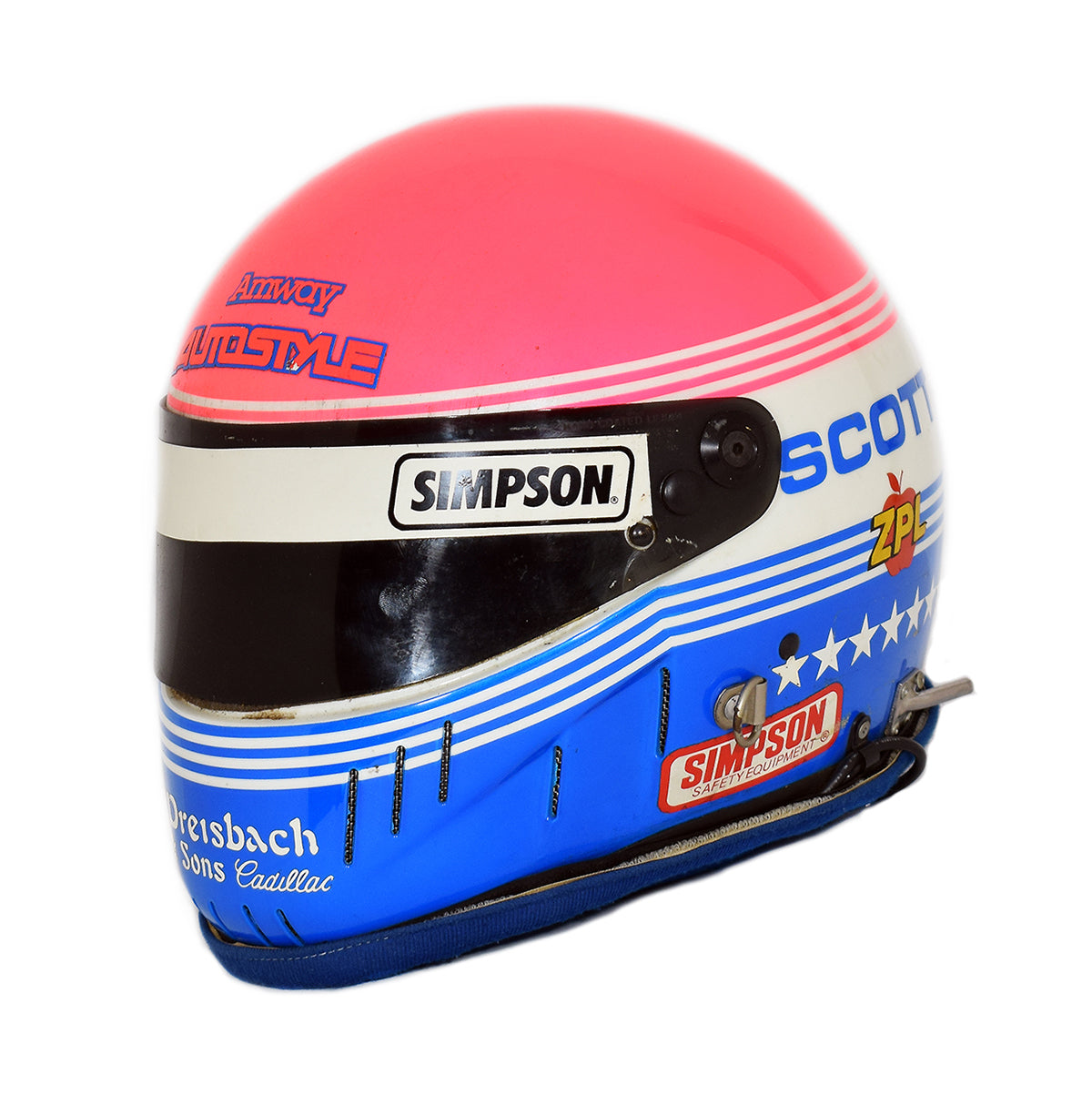 1987 Scott Brayton Hemelgarn Racing Back Up Helmet