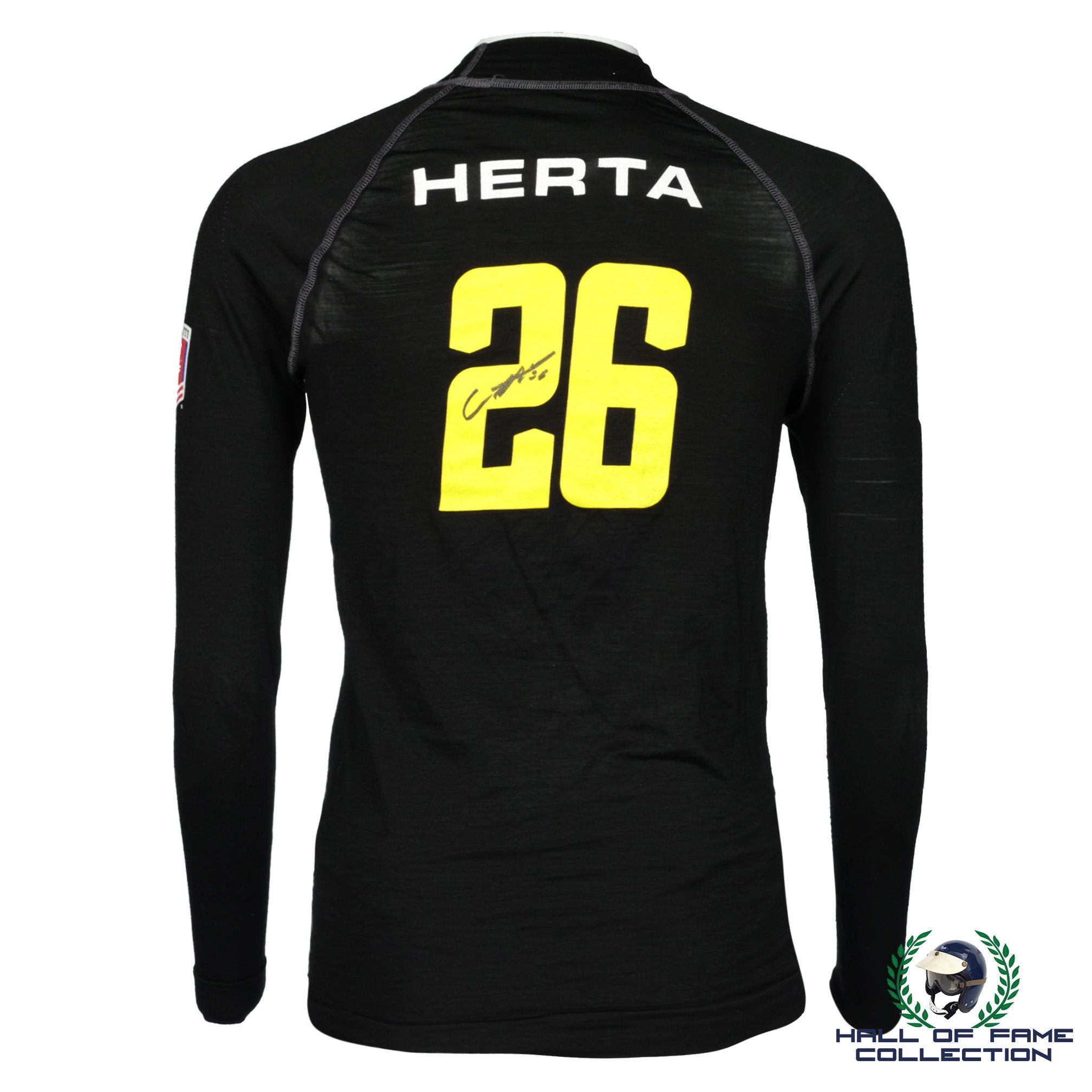 2022 Colton Herta Signed Race Used Andretti Autosport IndyCar Nomex