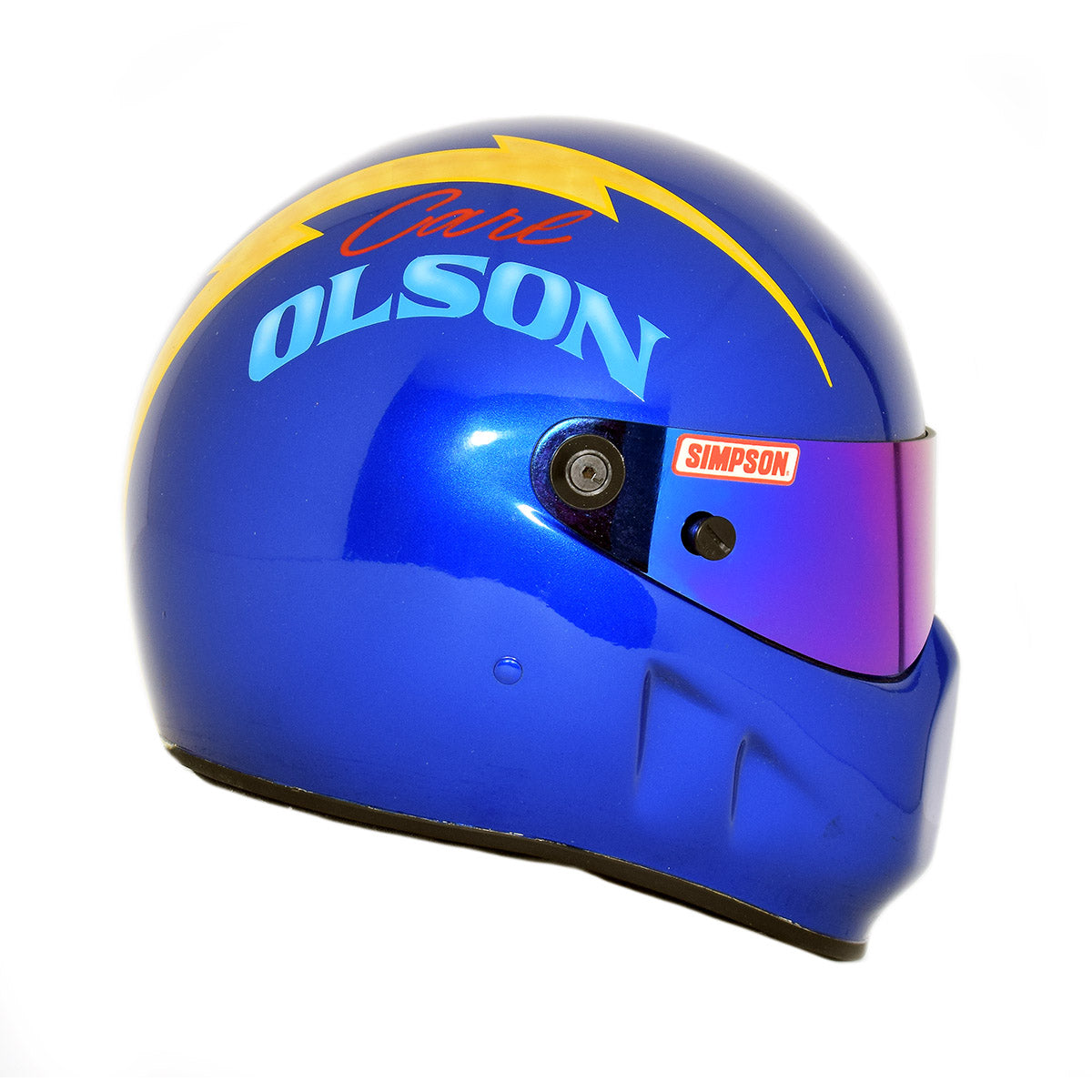 1970's Carl Olson Top Fuel Drag Racing Replica Helmet