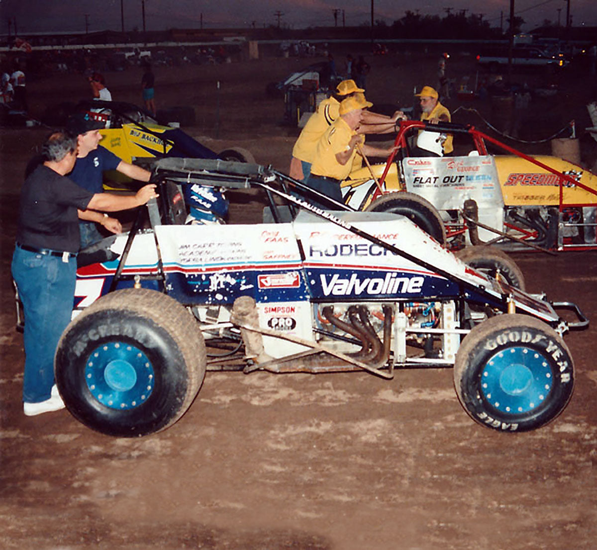 1990's Cary Faas USAC Sprint Car Helmet